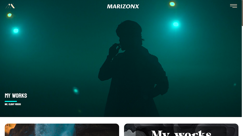 Marizonx Website's Screenshoot