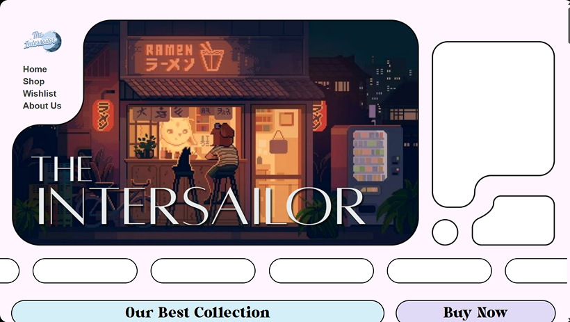 The Intersailor Website's Screenshoot
